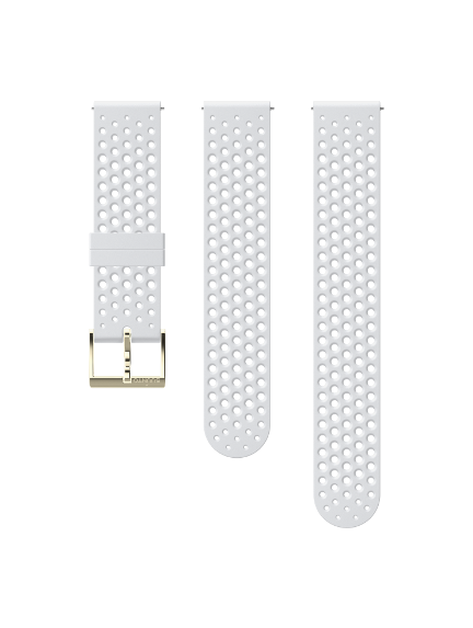 SUUNTO 20mm SILICONE WHITE/GOLD apyrankė
